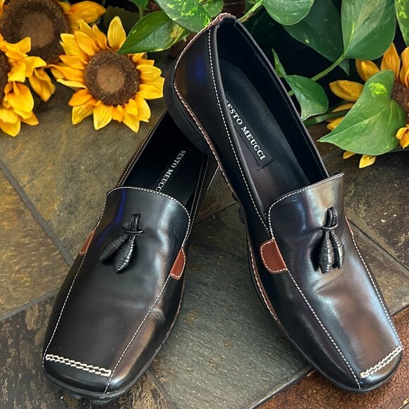 NEW Sesto Meucci Italian Leather Driving Moccasins/Loafers - Picture 2 of 16